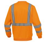 Felpa sportiva alta visibilità Deltaplus Astral, arancio fluo