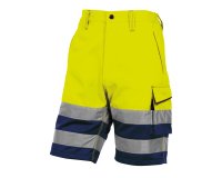 Bermuda da lavoro alta visibilità Deltaplus PHBE2, giallo fluo