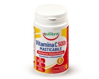 Integratore masticabile Vitamina C 500MG - sistema immunitario - 60 compresse (1,4 gr cad.) - Equilibra