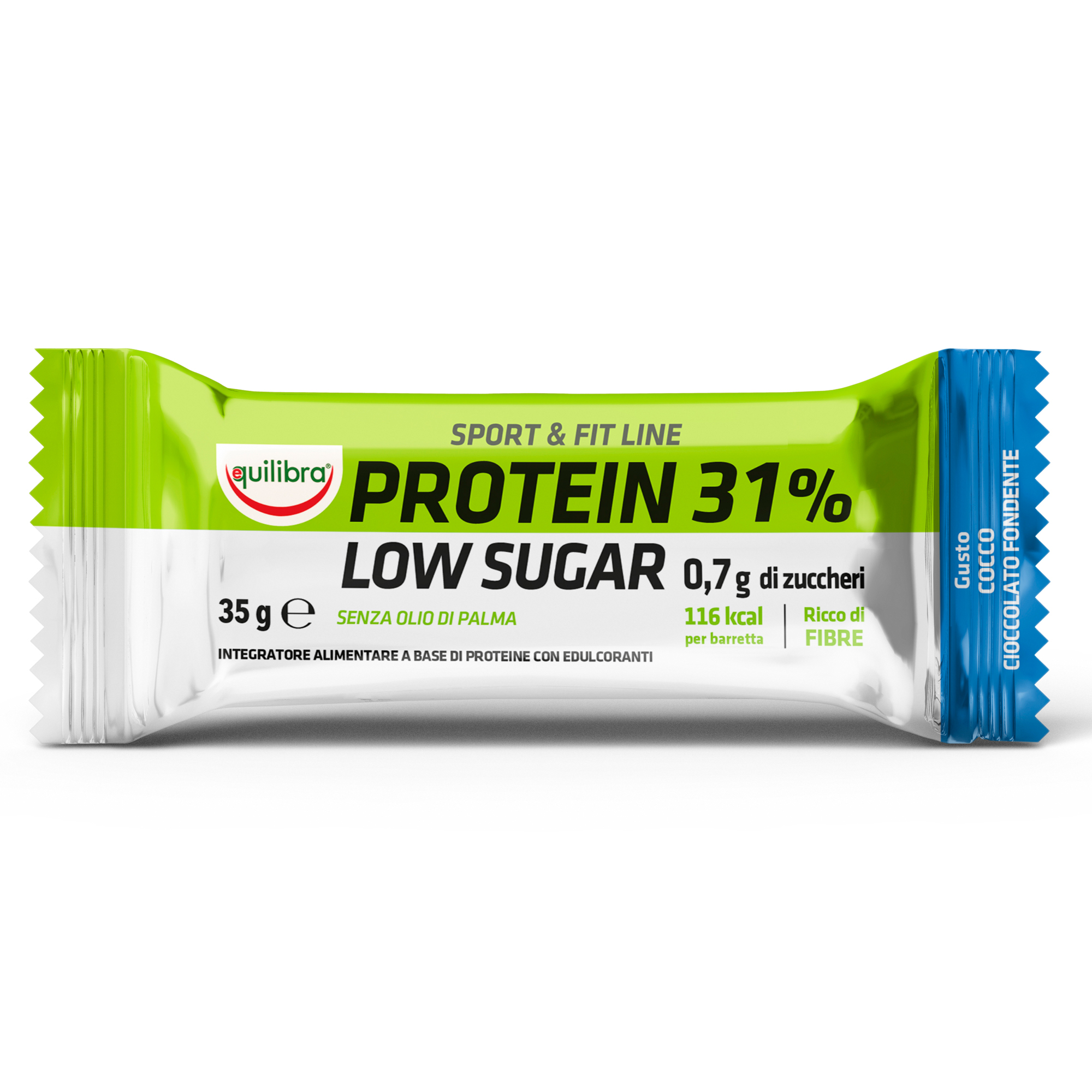 Integratore Sport Fit Line Protein 31 - low sugar choco cioccolato - 35 gr  - Equilibra su