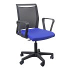 Seduta Home/Office Smart Light - con braccioli fissi - blu/nero - Unisit