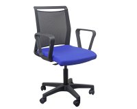 Seduta Home/Office Smart Light - con braccioli fissi - blu/nero - Unisit