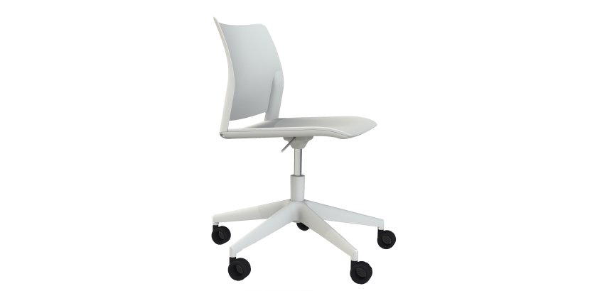 Seduta Home/Office Alpha APGB - senza braccioli - bianco - Unisit