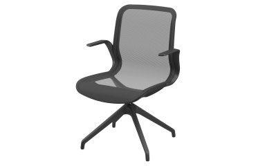 Poltrona direzionale Marilyn MYD4O - con braccioli inclusi- nero - Unisit