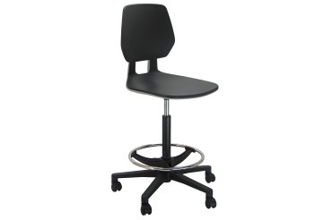 Sedia alta tecnigrafo ESOS PG - PPL - con poggiapiedi - nero - Unisit