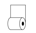Rotolo per distributori self service - carta termica BPA free - 59,5 mm x 85 mt - 70 g/m2 - diametro esterno 90 mm - anima 18 mm - Rotolificio Pugliese