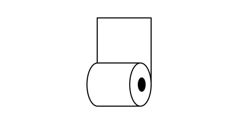 Rotolo per distributori self service - carta termica BPA free - 59,5 mm x 85 mt - 70 g/m2 - diametro esterno 90 mm - anima 18 mm - Rotolificio Pugliese