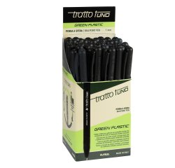Penna sfera Tratto Uno Green - punta media 1 mm - nero - Tratto - conf. 50 pezzi