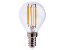 Lampada - Led - minisfera - 6W - E14 - 3000K - luce bianca calda - MKC