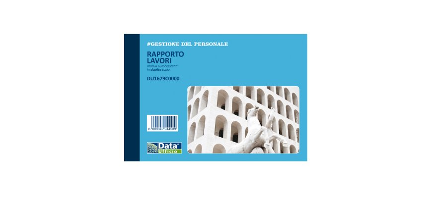 Blocco rapporto lavori - 50/2 copie autoricalcanti - DU1679C0000 - Data Ufficio