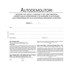 Registro autodemolitori - 200 pagine numerate - DU134020000 - Data Ufficio