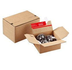 Scatola Pop Up CP 151 - assemblaggio rapido - 23 x 16 x 5 cm - cartone ondulato - avana - ColomPac