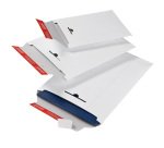 Busta a sacco - in cartone - chiusura autoadesiva - 260 x 345 x 30 mm - bianco - Colompac