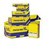 Scatola spedizioni Postal Box - XL - 48 x 30 x 21 cm - giallo/blu - Blasetti