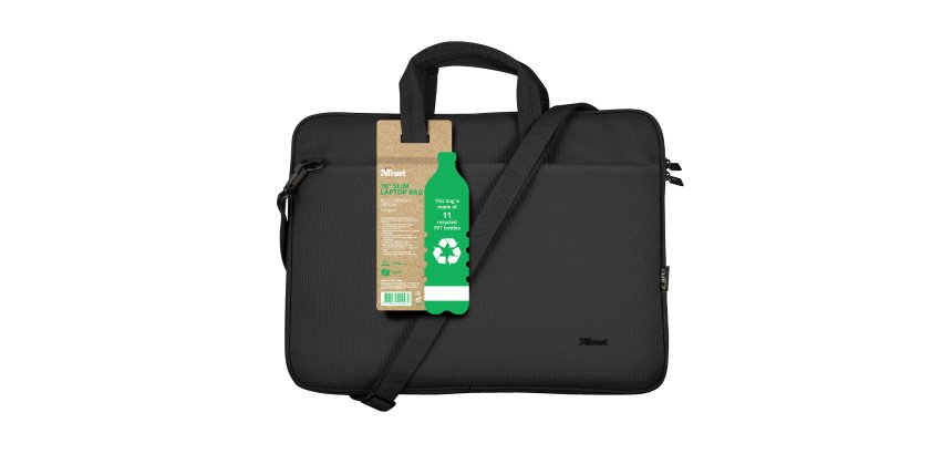 Borsa per notebook - Bologna - ecocompatibile - da 16" -  nero - Trust