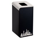 Gettacarte Rubik Evo - per raccolta differenziata - 80 L - bianco - Medial