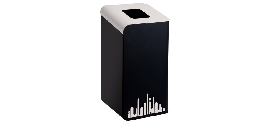Gettacarte Rubik Evo - per raccolta differenziata - 80 L - bianco - Medial