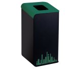 Gettacarte Rubik Evo - per raccolta differenziata - 80 L - verde - Medial