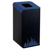 Gettacarte Rubik Evo - per raccolta differenziata - 80 L - blu - Medial International