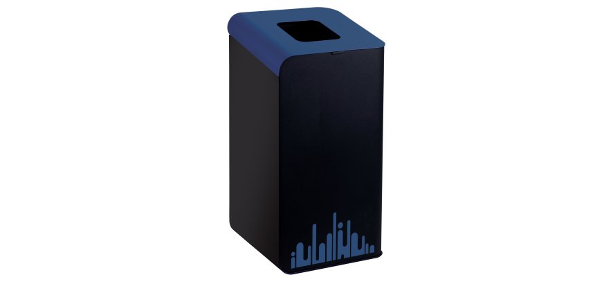 Gettacarte Rubik Evo - per raccolta differenziata - 80 L - blu - Medial