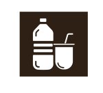 Etichetta adesiva raccolta differenziata - con icona "PLASTICA" - 120 x 130 mm - vinile - bianco opaco - Medial