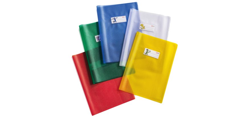 Coprimaxi Emysilk - 21 x 30cm - PVC - 180 mic - c/alette - goffrato - azzurro trasparente - Colorosa