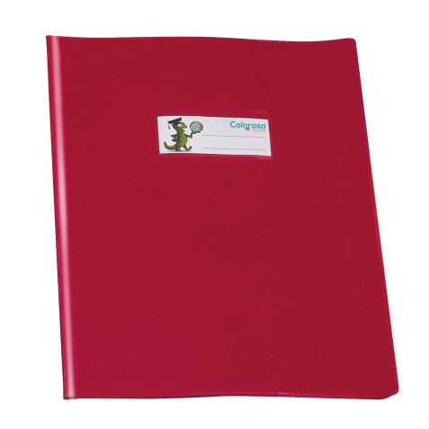 Coprimaxi GreenLine - c/alette - PVC - 220 mic - 21 x 30 cm - lucido coprente - rosso - Colorosa