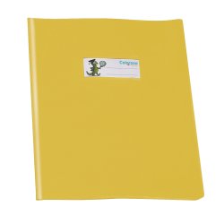Coprimaxi GreenLine - c/alette - PVC - 220 mic - 21 x 30 cm - lucido coprente - giallo - Colorosa