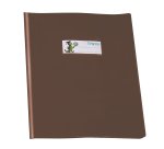 Coprimaxi GreenLine - 21 x 30 cm - PVC - 220 mic - c/alette - lucido - marrone - Colorosa