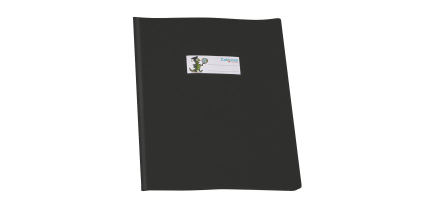 Coprimaxi GreenLine - 21 x 30 cm - PVC - 220 mic - c/alette - lucido - nero - Colorosa