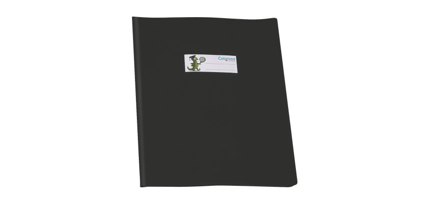 Coprimaxi GreenLine - 21 x 30 cm - PVC - 220 mic - c/alette - lucido - nero - Colorosa