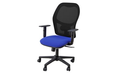 Seduta operativa Hubble HUHUVE - 3 blocchi - con braccioli regolabili - blu/nero - Unisit