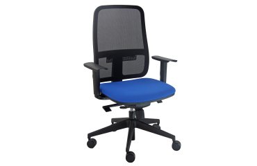 Poltrona semidirezionale Blaze BLYTN - con braccioli regolabili - blu - Unisit