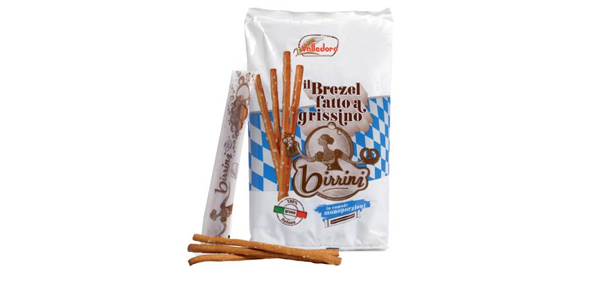 Grissini Birrini - 240 gr - multipack 13 monoporzioni - Valledoro