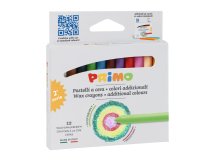 Pastelli a cera - Ø 9 mm x 85 mm - Primo - conf. 12 pezzi