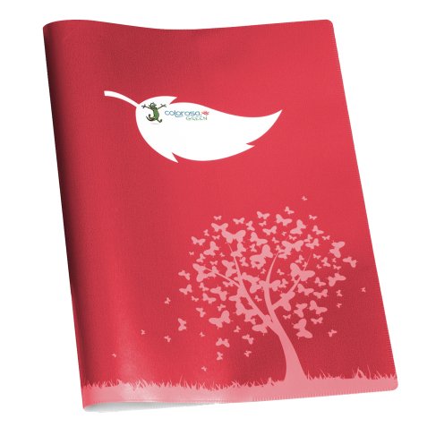 Coprimaxi Green - c/tasche - 21 x 30 cm - carta 120 gr - rosso - Colorosa
