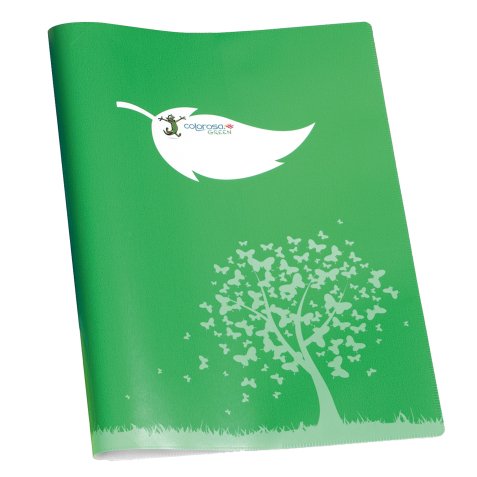 Coprimaxi Green - c/tasche - 21 x 30 cm - carta 120 gr - verde - Colorosa