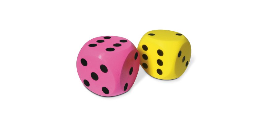 Dado gigante - in spugna - 15 x 15 x 15 cm - CWR
