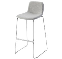 Sgabello Tosca TOS - senza braccioli - grigio chiaro - Unisit