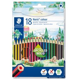 En_lapices de colores staedtler upcycled wood ecologico 18 colores en caja de carton