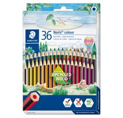En_lapices de colores staedtler upcycled wood ecologico 36 colores en caja de carton