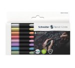 Pennarello Metallic Liner 020 - punta 1,2 mm - colori assortiti - Schneider - conf. 8 pezzi