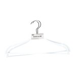 Gruccia - antiscivolo - 42 x 0,6 cm - bianco - King Collection - conf. 2 pezzi