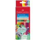 Matite colorate Color Grip - acquerellabili - Faber-Castell - scatola 24 pezzi
