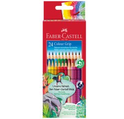 Matite colorate Color Grip - acquerellabili - Faber-Castell - scatola 24 pezzi