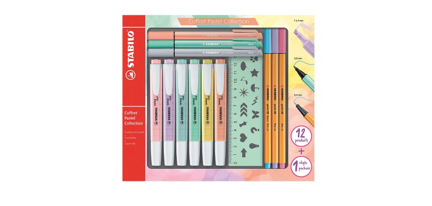 Set coffret Pastel Collection - Stabilo - 13 pezzi