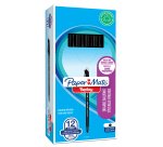 Penna a sfera con cappuccio Replay - cancellabile - punta 1 mm - nero - Papermate