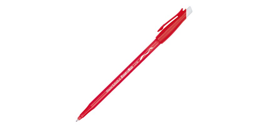 Penna a sfera con cappuccio Replay - cancellabile - punta 1 mm - rosso - Papermate