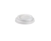Tappo per bicchiere - in CPLA - bianco - 115 ml - Leone - conf. 1000 pezzi