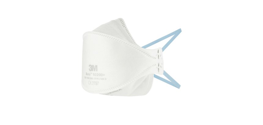 Mascherina Aura 9320+ FFP2 - senza valvola - monouso - 3M - conf. 3 pezzi